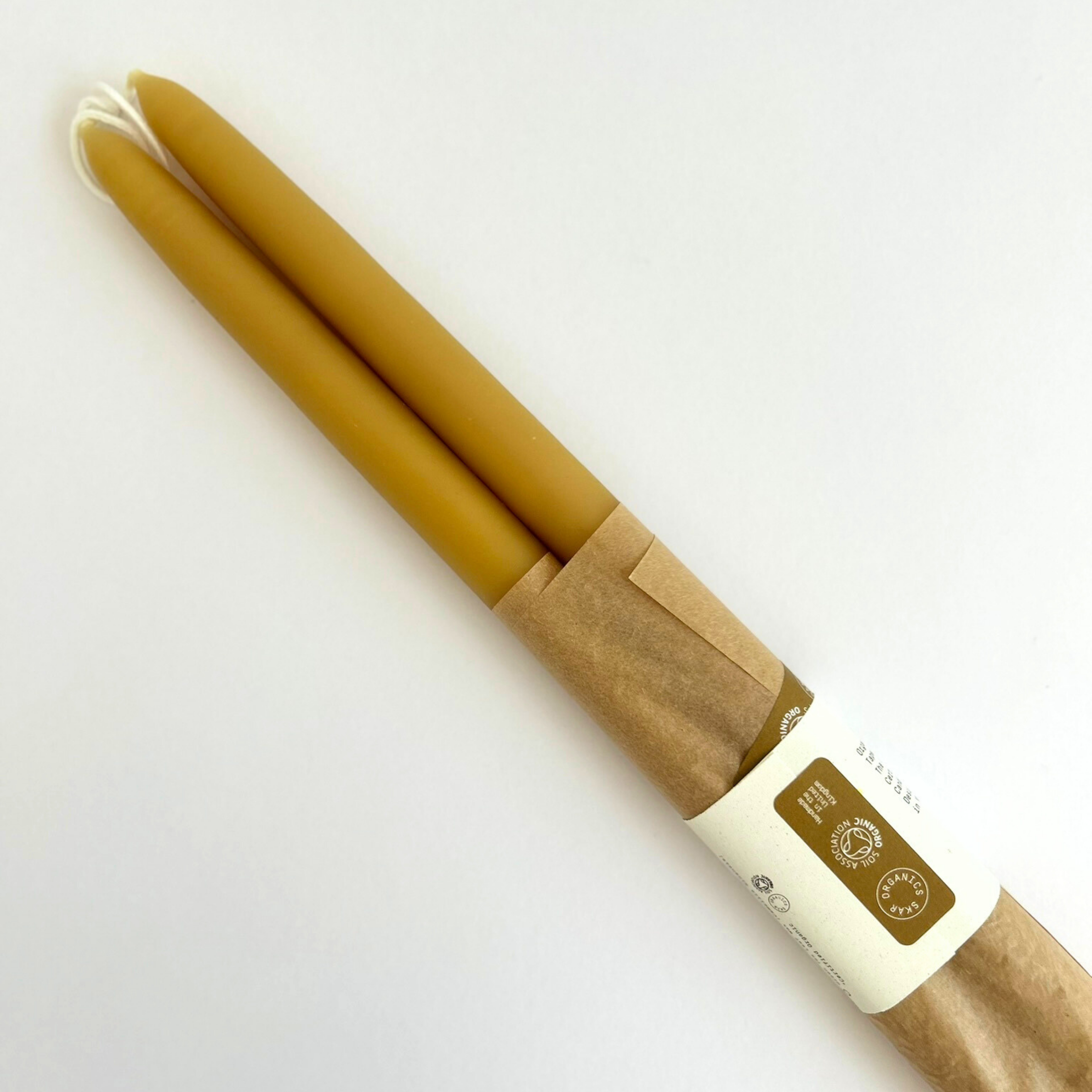 Skär Organics Beeswax Dinner Candles 16"- Set of 2